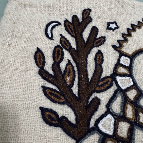 Harry Potter Inspired Embroidered Decorative Throw Pillow Case Owl 15x16 - Picture 5 of 12